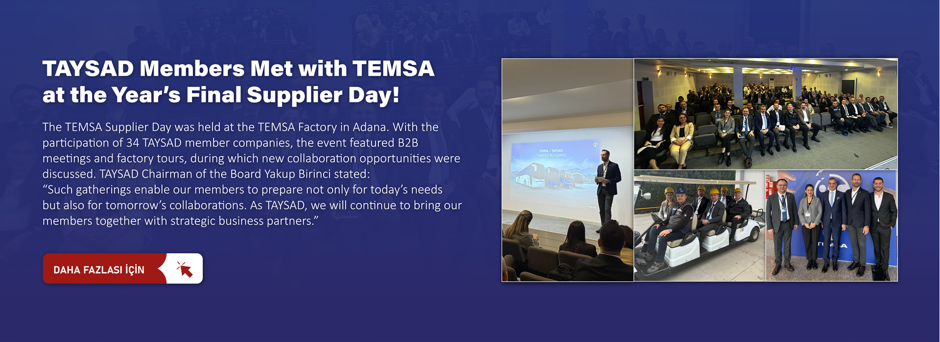 TAYSAD Members Met with TEMSA at the Year’s Final Supplier Day!