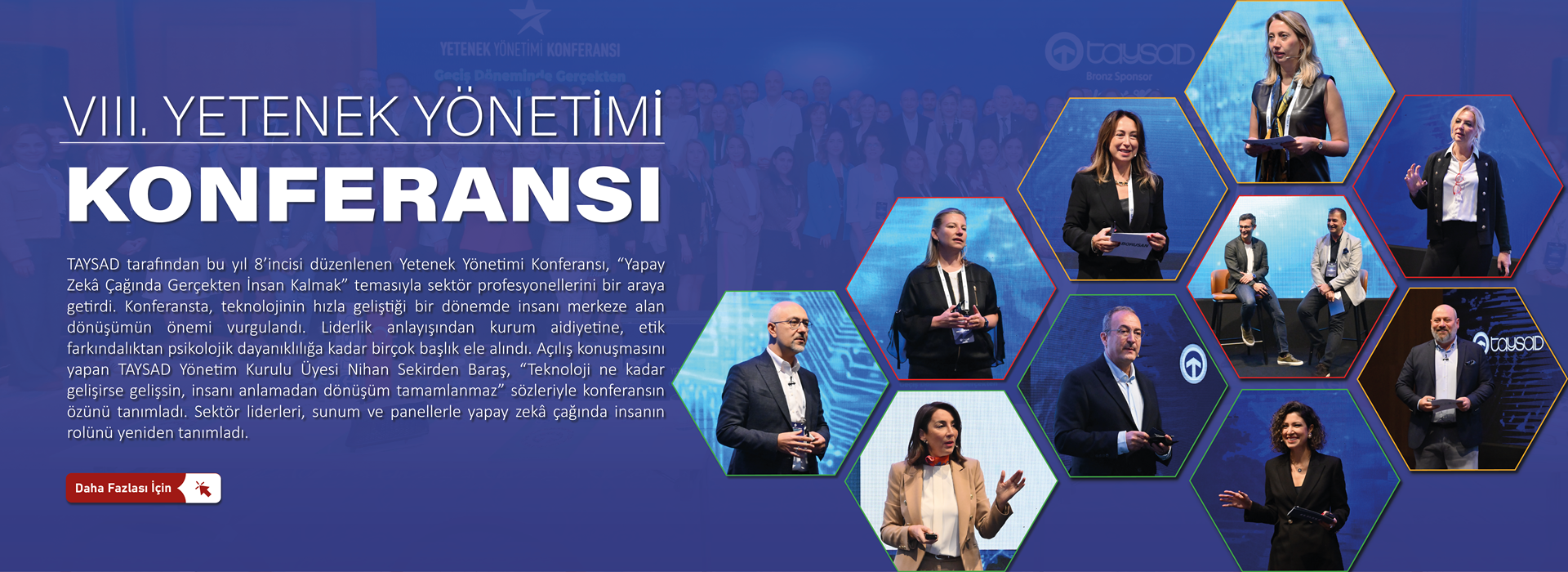 TAYSAD, 8’inci Yetenek Yönetimi Konferansı’nda “Yapay Zeka Çağında Gerçekten İnsan Kalmak” Temasını Masaya Yatırdı!