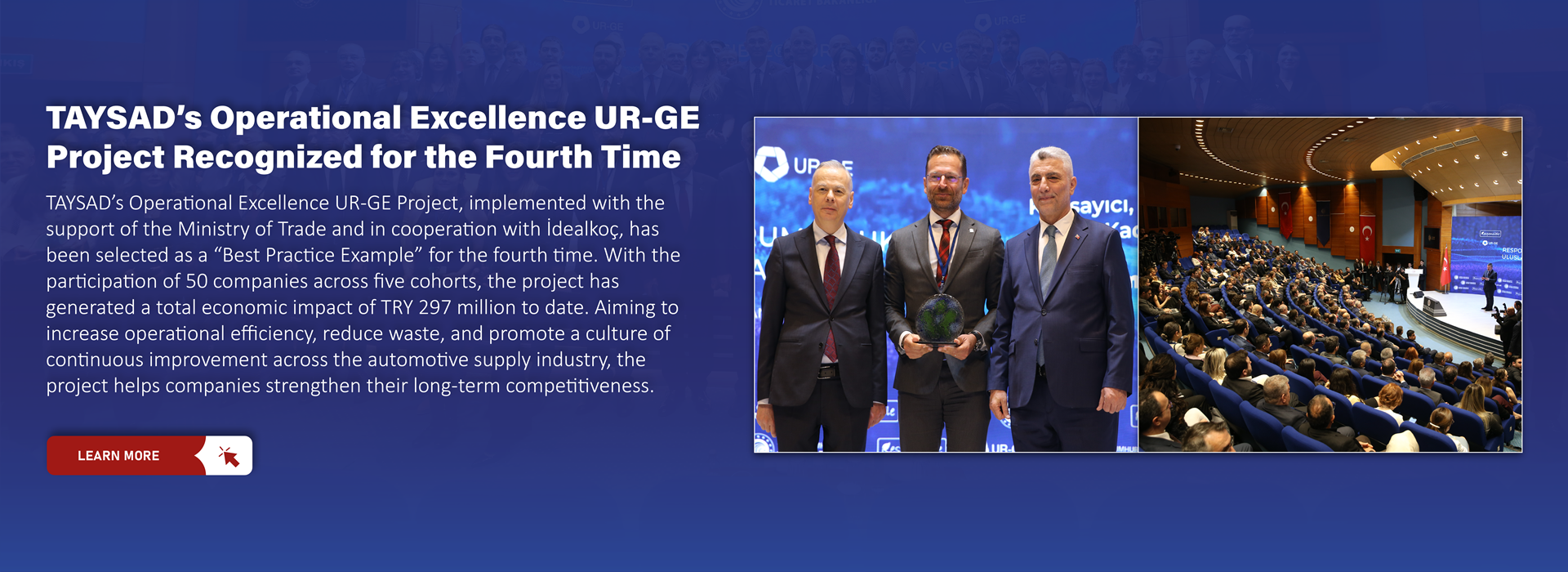 TAYSAD’s Operational Excellence UR-GE Project Recognized for the Fourth Time