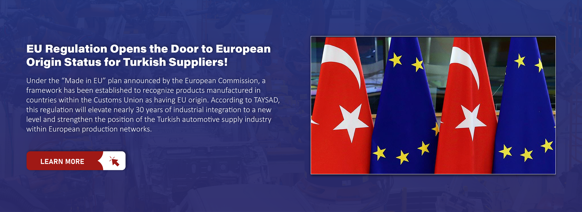 EU Regulation Opens the Door to European Origin Status for Turkish Suppliers!