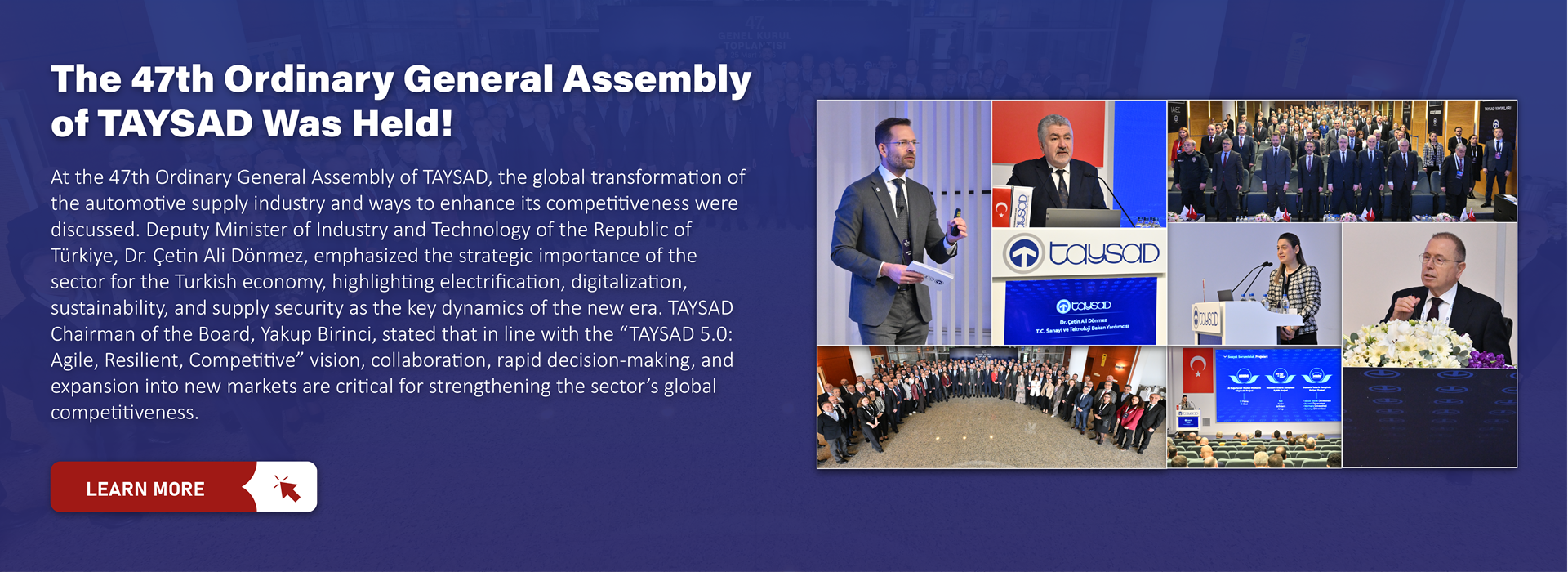 The Transformation Agenda of the Sector Was Addressed at TAYSAD’s 47th General Assembly!